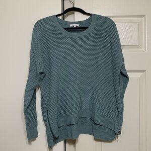 Green / Blue Madewell Sweater with Zipper detail
